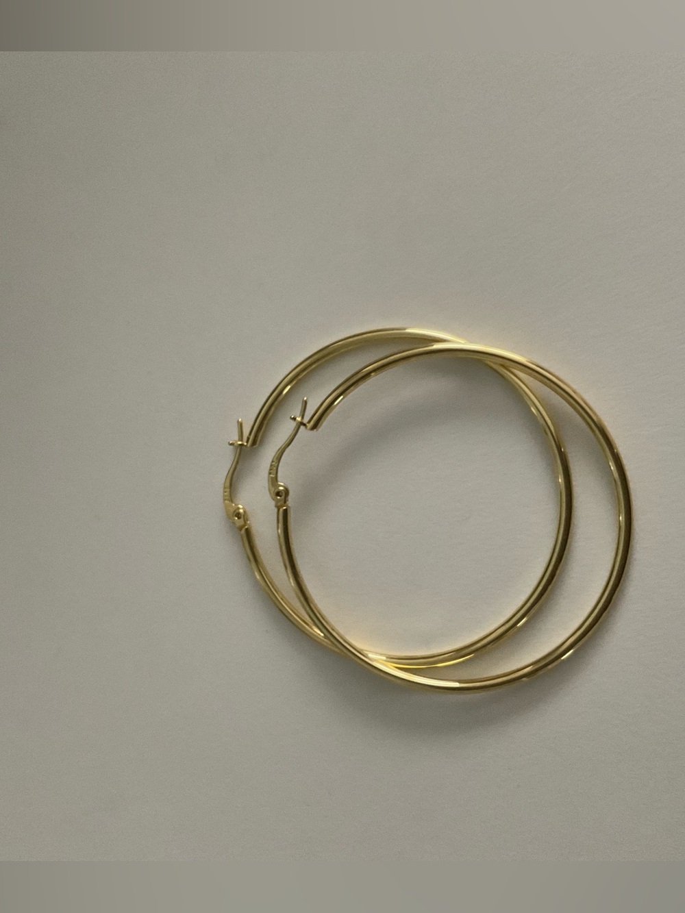 .925 Classic Gold Hoop Earrings